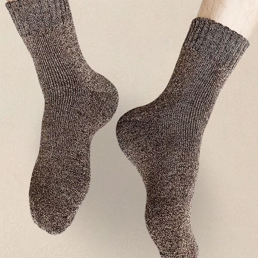 5 Pairs Men's Versatile Winter Socks – Soft, Lightweight, Casual