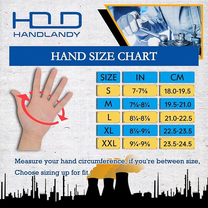 Anti-Vibration Work Gloves – Durable, Touchscreen Utility Gloves for Yard & Brush Work