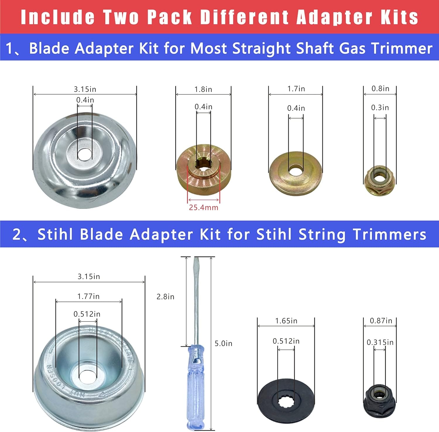 6-Steel Razors Trimmer Head – Heavy-Duty Weed & Grass Cutter
